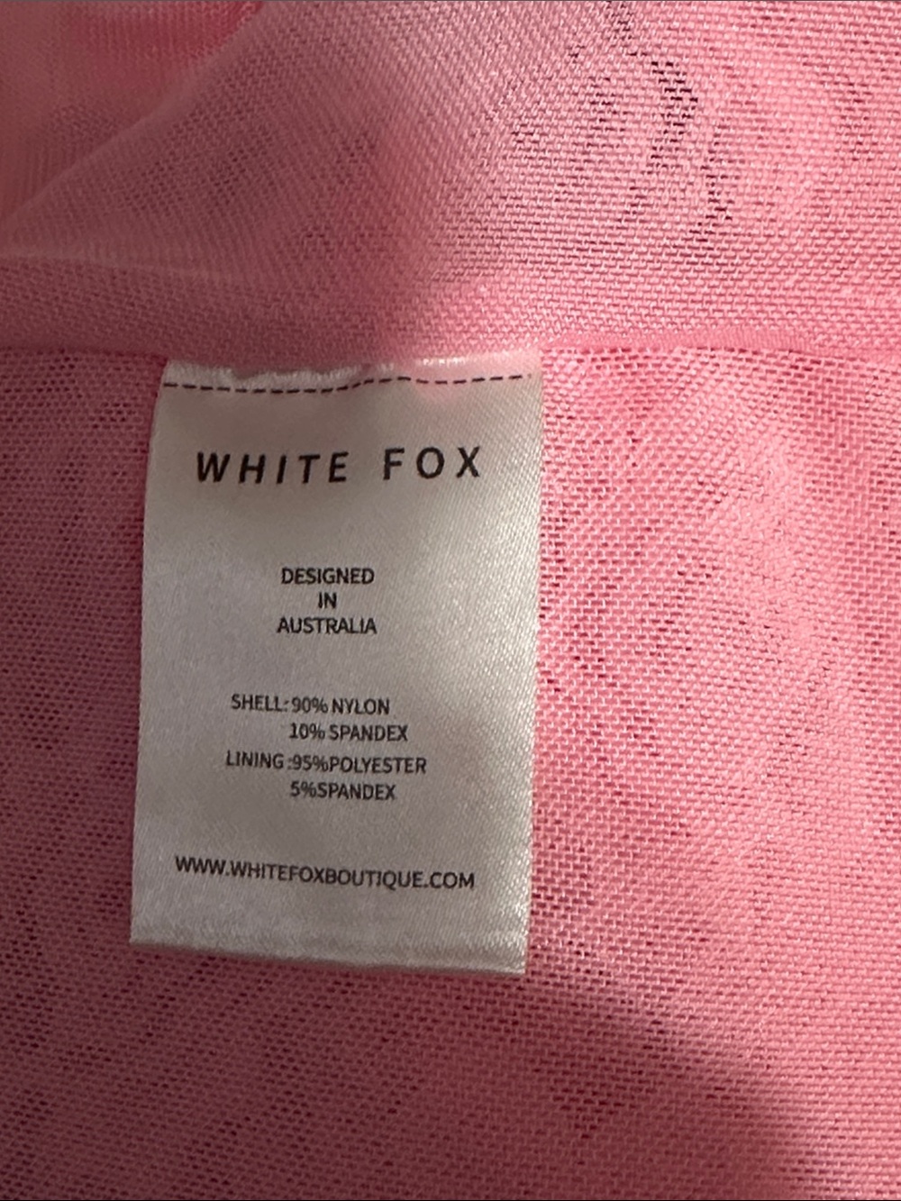 White Fox Pink Lace Halter Tank with Floral Rosette - Picture 5 of 5